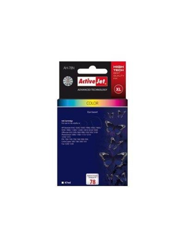 Compatibele inktcartridge Activejet AH-78N Cyaan/Magenta/Geel