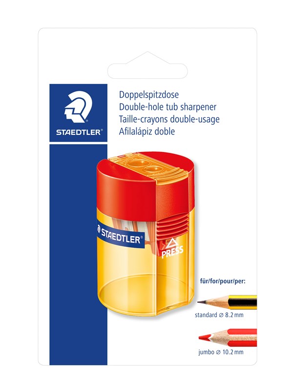 Staedtler slijper dubbel transparant blister Schrijfgerief Schrijfgerief