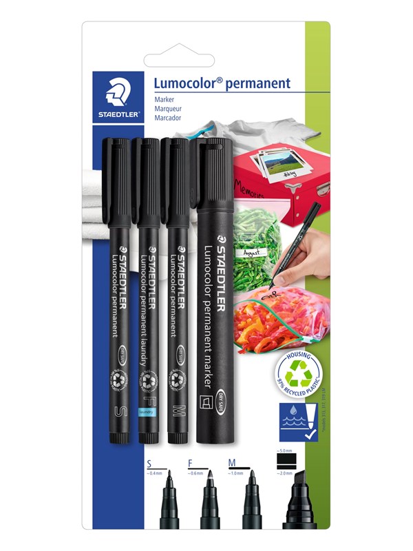 Staedtler Marker Set Lumocolor 4 stuks variant