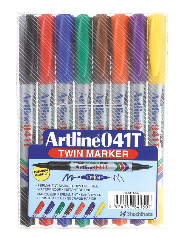 Artline EK541T/8W WB marker set w.8 ass.