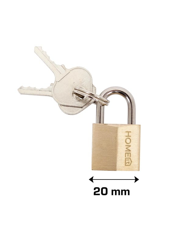 Home>it Padlock brass - 20mm