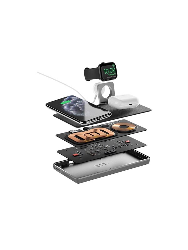 ALOGIC Ultra Stroom 3-in-1 Draadloos charging pad + AC Stroom AV / multimedia paneel - USB