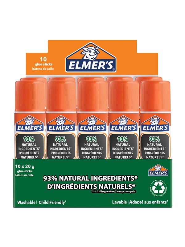 Elmer's 20 gram Pure School Glue stick 10 count