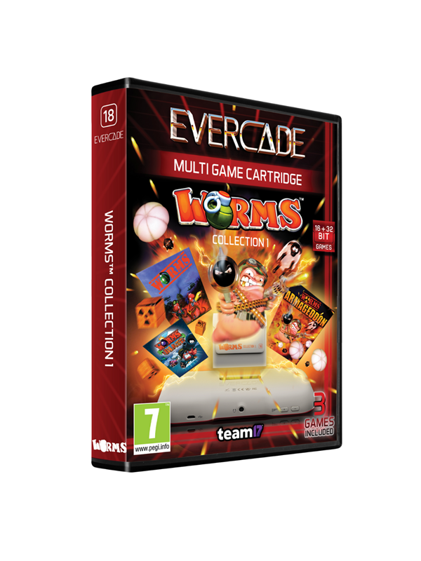 Evercade - Worms cartridge 1 - 3 games