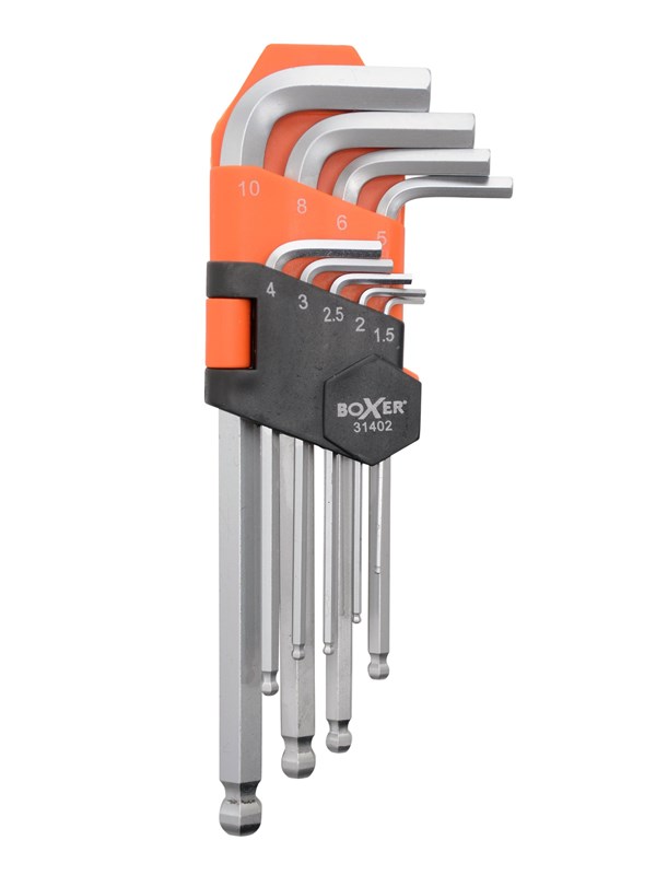 Boxer Inbussleutelset 9 stuks