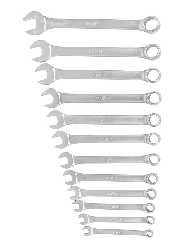 Boxer Combinatiesleutelset - 12 stuks.