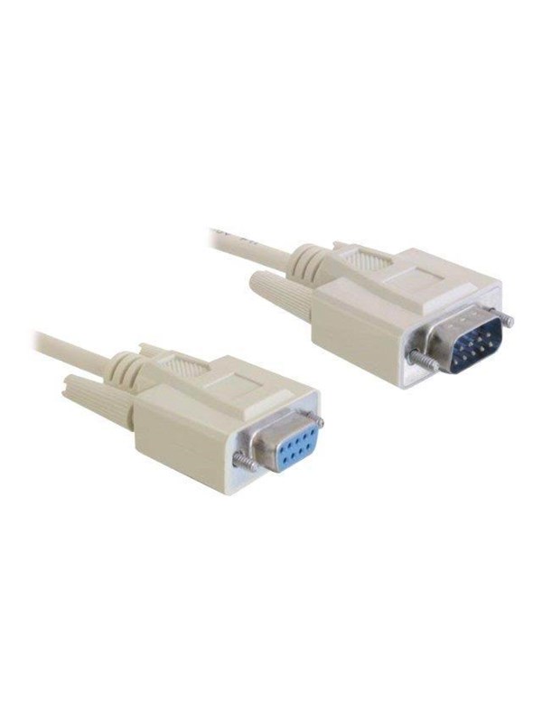 DeLOCK serial extension cable - DB-9 to DB-9 - 5 m