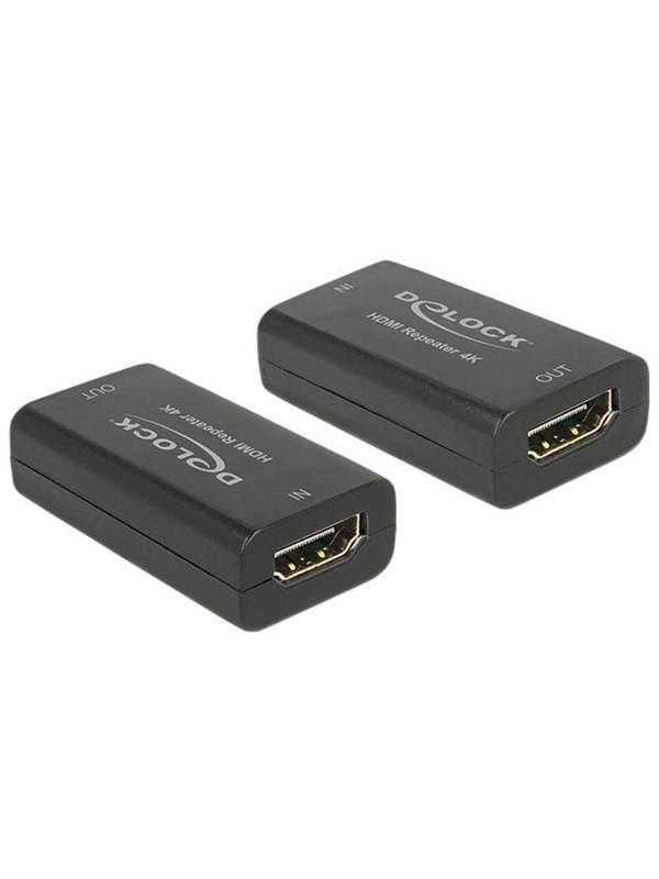 DeLOCK HDMI Repeater - video/audio extender - HDMI: HDMI-versterker - video/audio-extender - HDMI