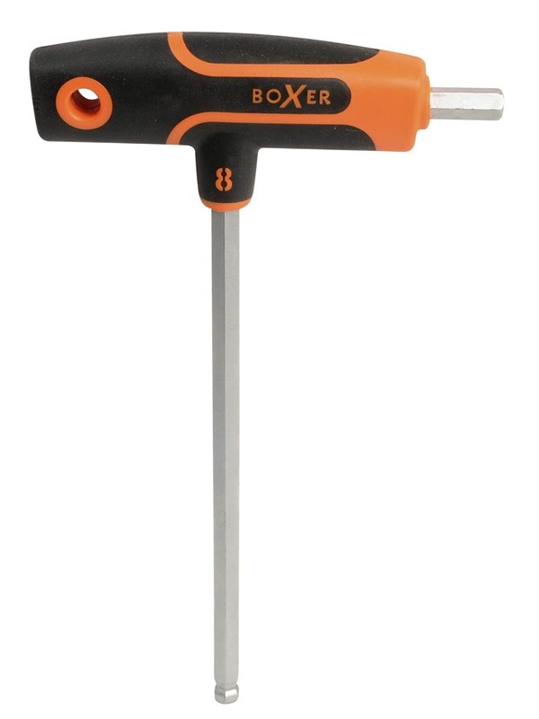 Boxer T-handle ball end hex key - 8.0 mm