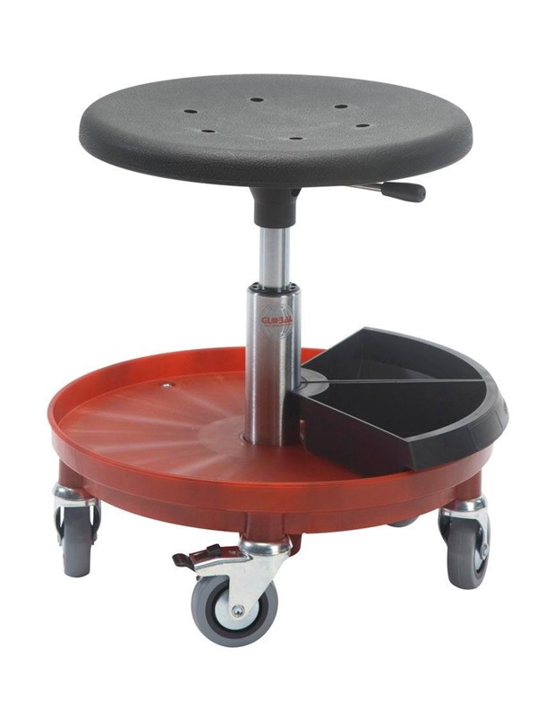 Global Roller stool sigma 400p with shock proof Plastic Basis and Polyurethaanschuim seat