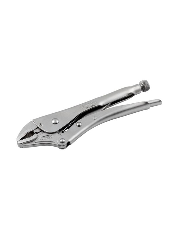 Irimo locking plier curved jaws w/cutter 190mm