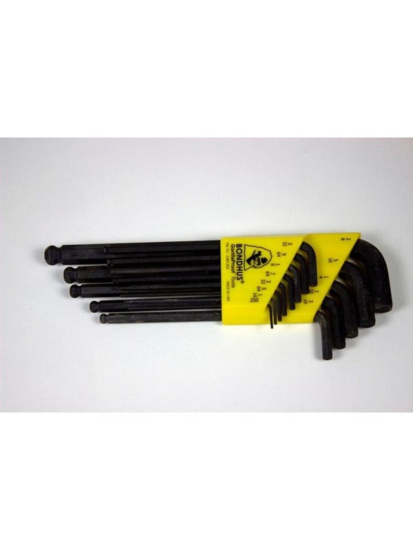 Wareco Set of l-wrenches proguardTM ball end bondhus blx13 0.05-3/8