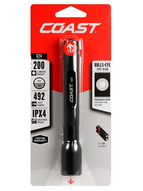 Coast flashlight g24 200lumens