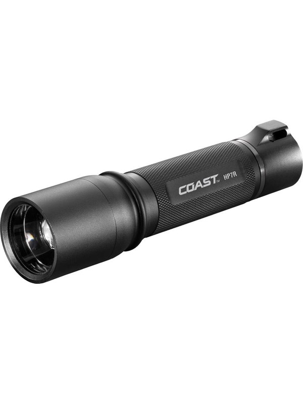 Coast™ HP7R - Zaklamp - 201 Lumen - Recharg 220/12V-USB - Zwart