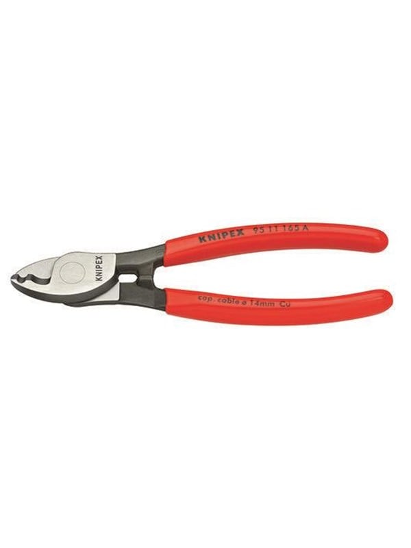 KNIPEX cable shears 95 11 65 a sb twin cutting edge
