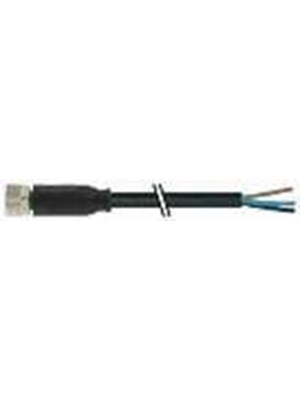 Murrelektronik M8 vrouwelijk 0° met kabel pur 3x0.25 bk ul/csa+sleepketting 5m