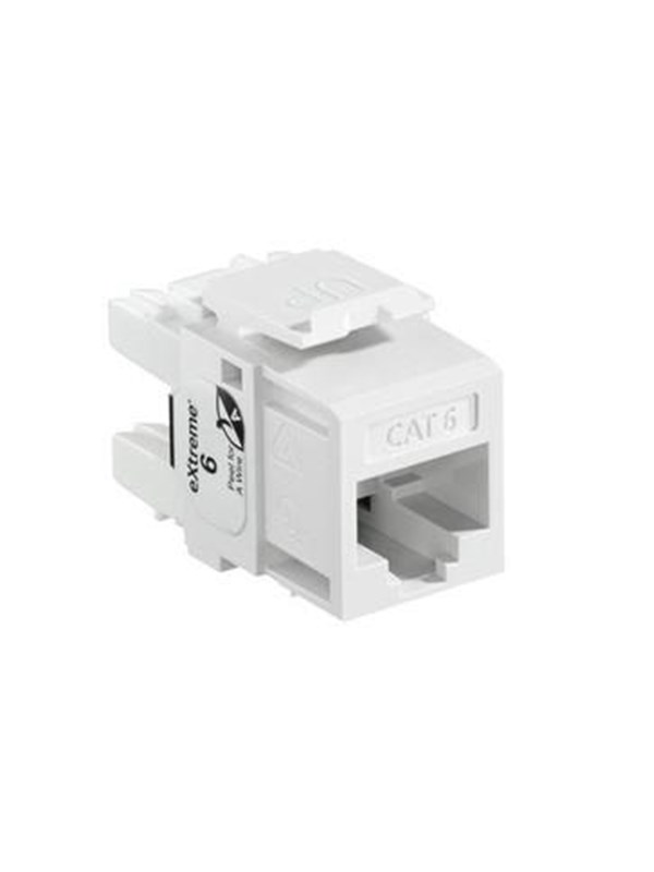 Leviton Extreme cat 6 utp jack 110-style - white