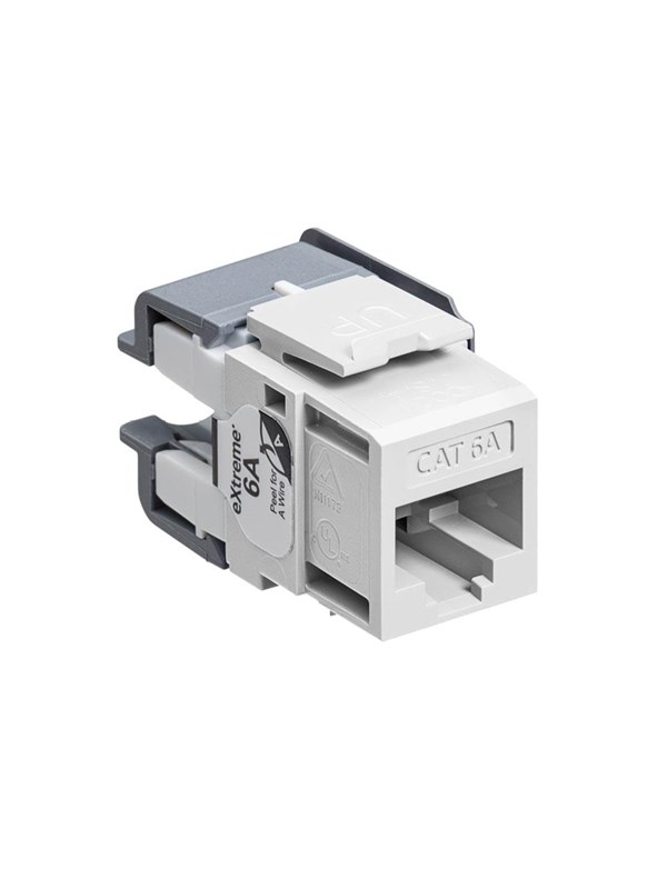 Leviton Extreme cat 6a utp jack 110-style - Wit