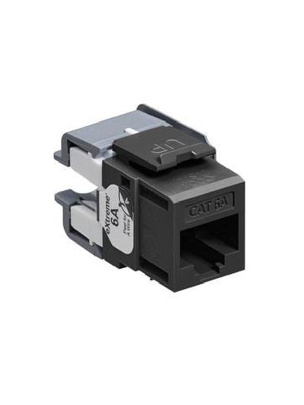 Leviton Extreme cat 6a utp jack 110-style - Zwart