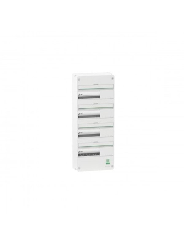 Schneider Electric Enclosure wall-mounted panel resi9 cx reis9 board 4 row 13 modulator Wit ral9003 without door