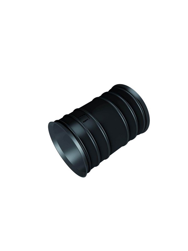 EVOPIPES Evocab/evodrain coupling 110 mm Zwart with soft hook