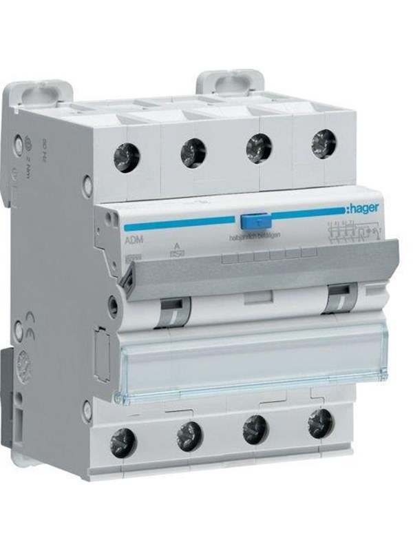 Hager Rcbo 4p 6ka c-13a 30ma 4m