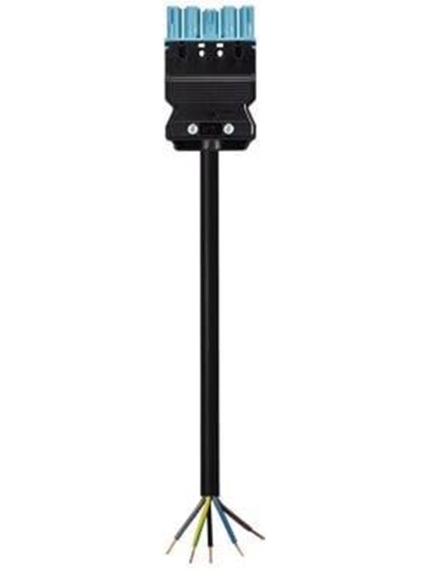 Wieland Gst18i5 cable female/free hf cpr: eca 1.5mm2 Blauw l=3m