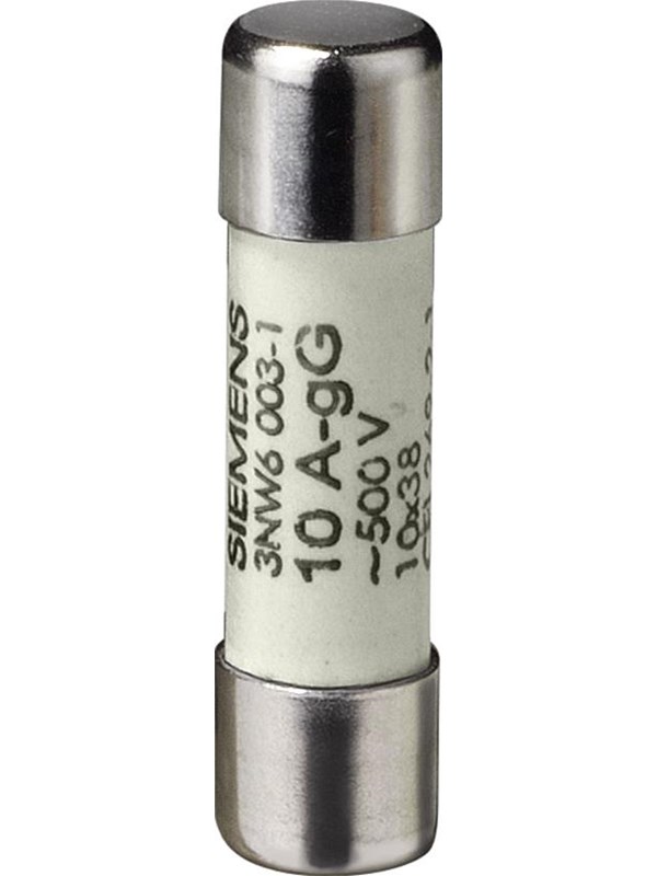 Siemens Cylindrical fuse gg 10x38mm 500v 2a 3nw6002-1