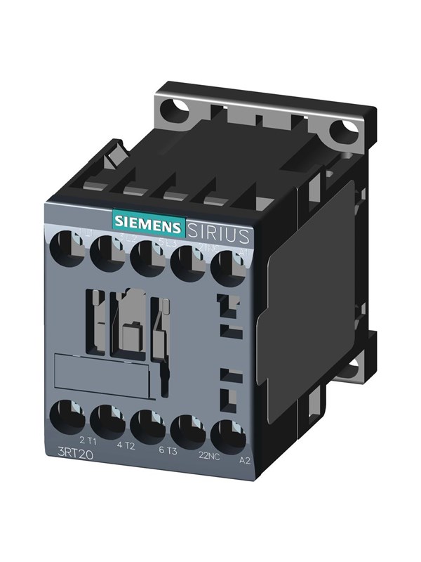 Siemens 3RT2017-1BB42 Contactor 3x NO 5.5 kW 24 V/DC 12 A Met hulpcontact 1 stuk(s)