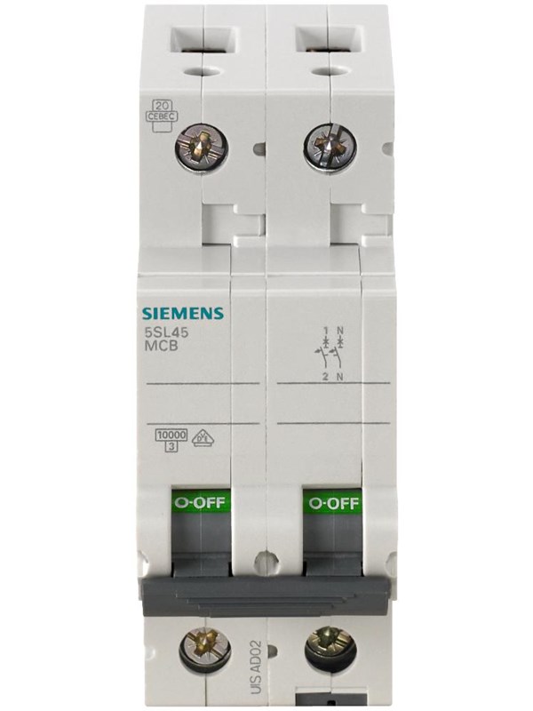 Siemens Circuit breaker 230v 10ka 1+n--pole C 10a