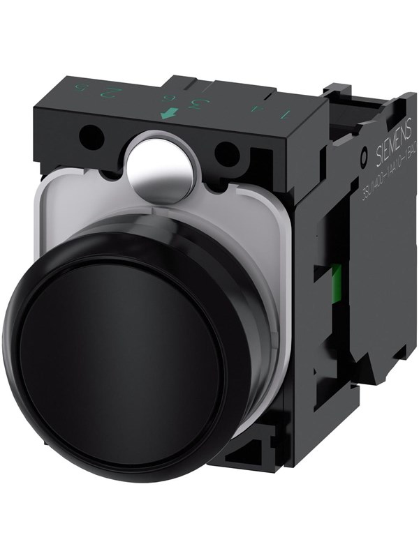 Siemens Pushbutton Zwart