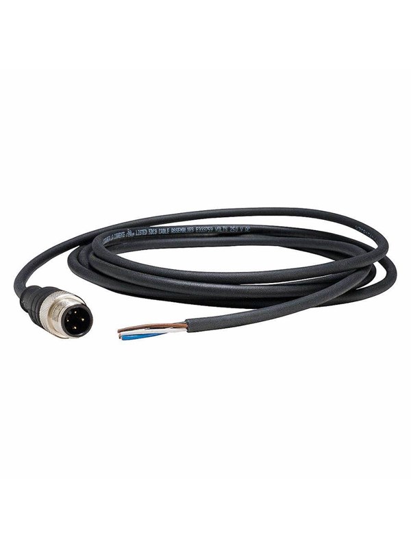 TELEMECANIQUE SENSORS Sensor cable pur m12 4-pin male straight 2 meters xzcp1541l2