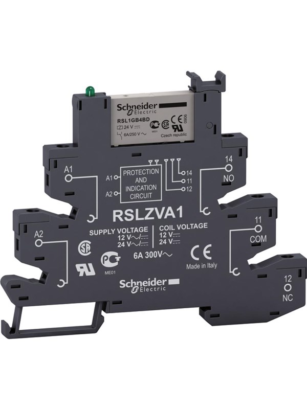 Schneider Electric Socket with Schroef terminals 12-24v ac/dc