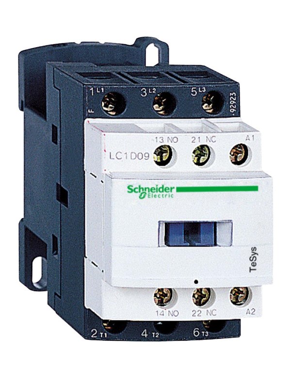 Schneider Electric Tesys D contactor lc1d09bl 3p(3 no) - ac-3 - 440 v 9 A - 24 v dc bobina