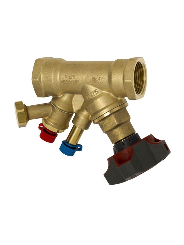 TA Balancing valve stad 25 female 12 drain