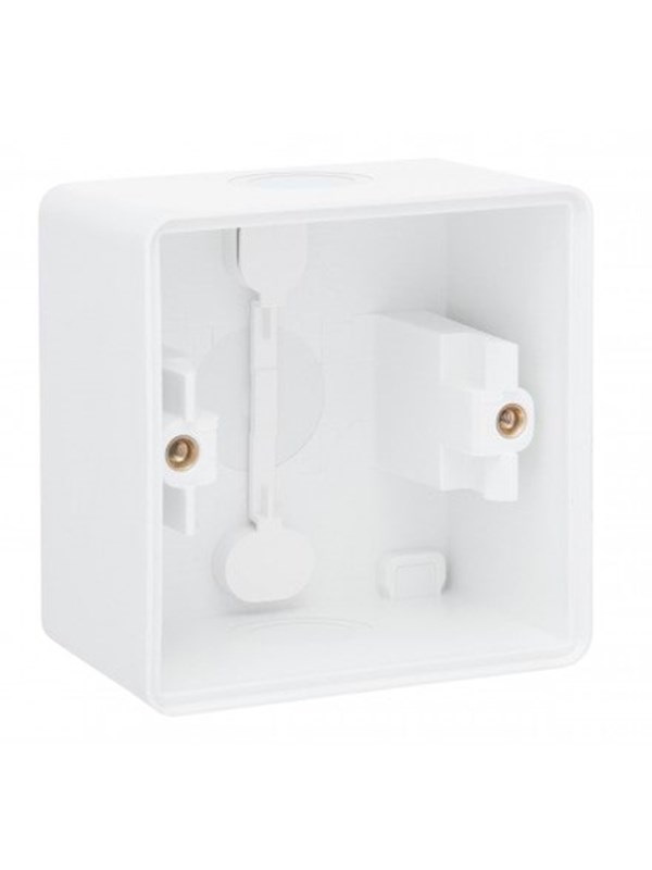 Niko-Servodan Splashproof surface-mounting box with two single flexible inputs for mounting one function Wit