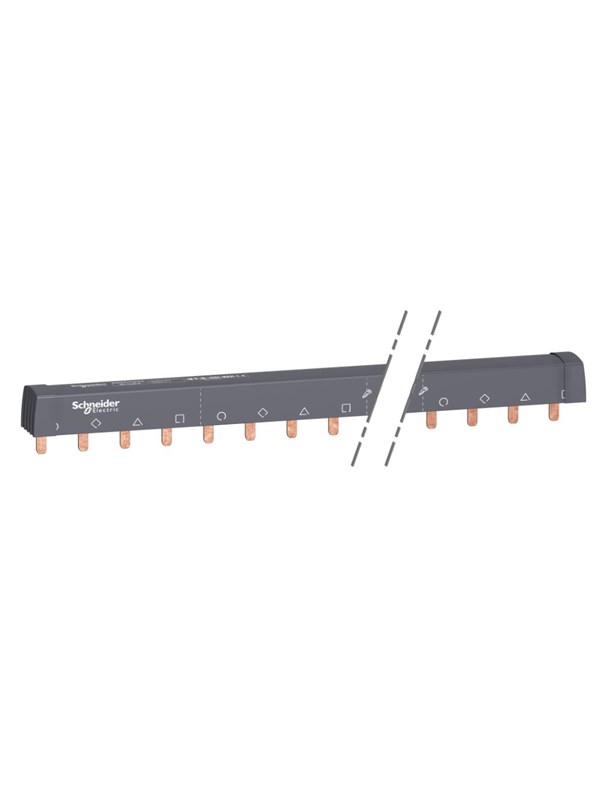 Schneider - PIN 4P 16MM2 24 modules afsnijdbaar N-L1-L2-L3 - A9XPH424