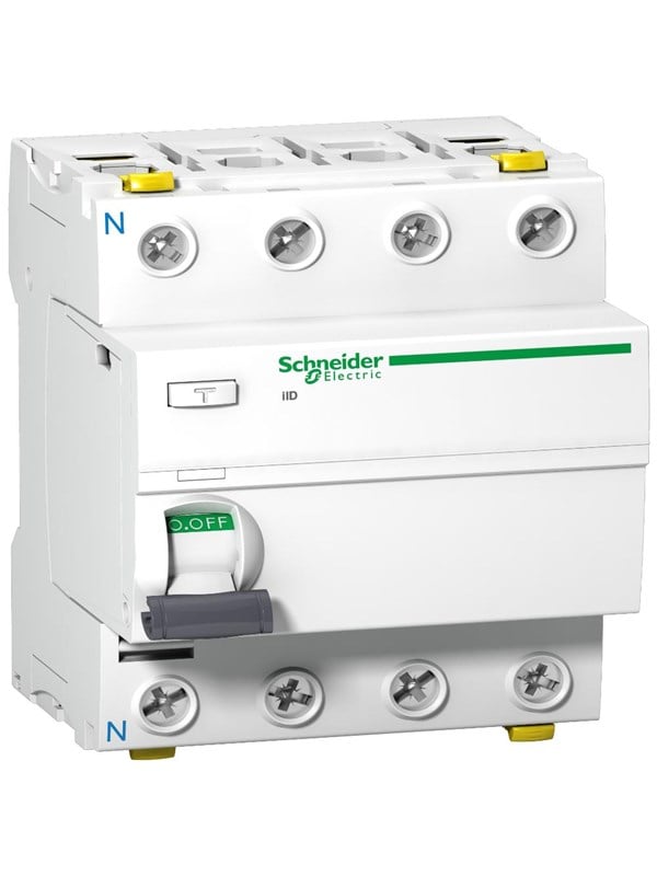 Schneider Electric Acti9 iid residual current circuit breaker 4p - 40a - 30ma - Type a-si
