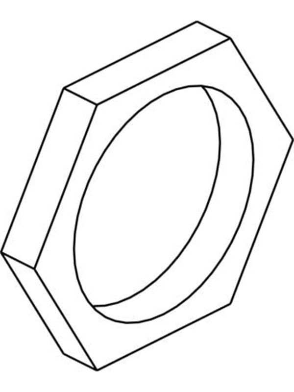 Cubic Special nut for lock Behuizing