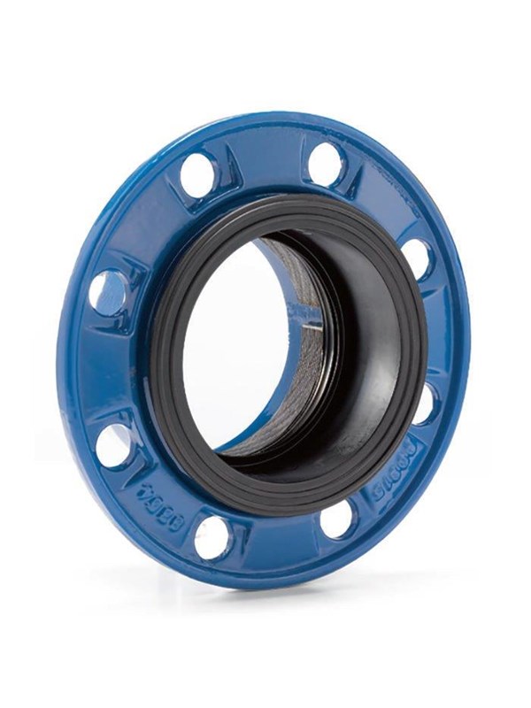 Avk combi-flange for pe- and polyvinylchloride pipes pn 10/16 dn65 mm ø75 mm