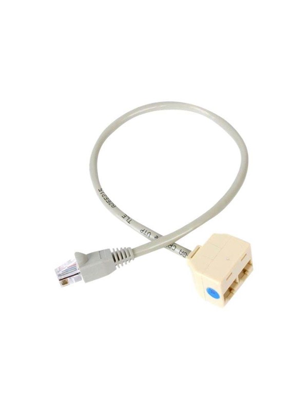 StarTech.com 2-to-1 RJ45 10/100 Mbps Splitter/Combiner - One AV / multimedia paneel Vereist at each end of the Verbinding - Netwerk splitter