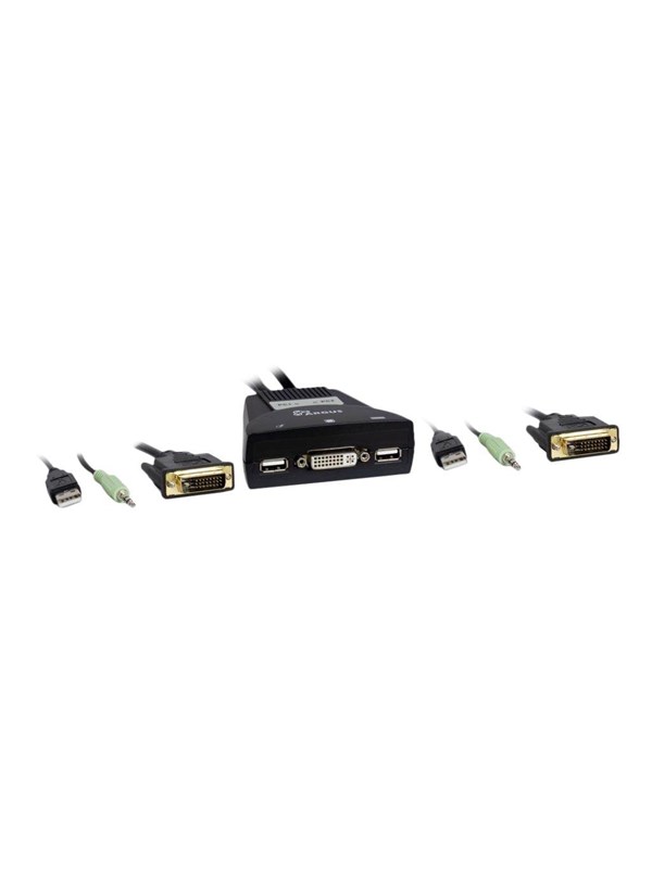 Inter-Tech KVM-LS-21DA - DVI / USB / Audio