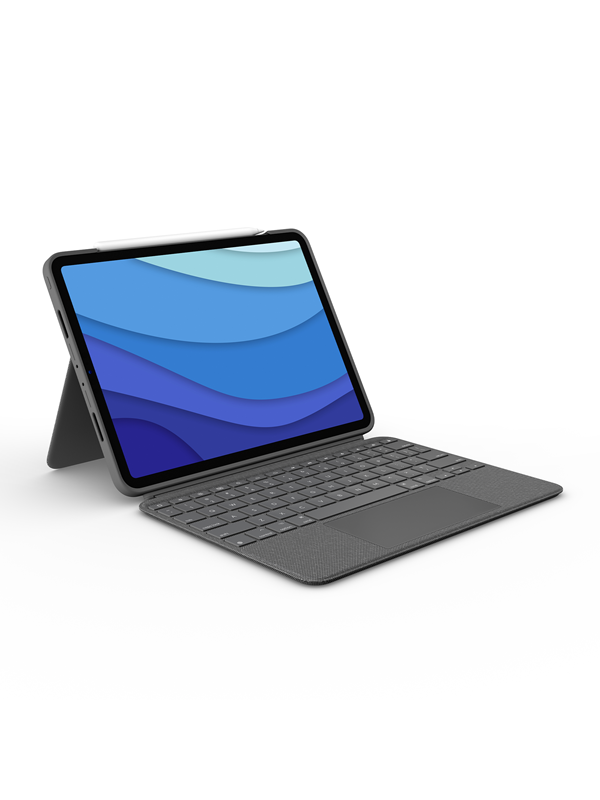 Logitech Combo Touch voor iPad Pro 11'' (1/2/3e generatie) - VK - Keyboard and folio case - Engels (VK) - Grijs
