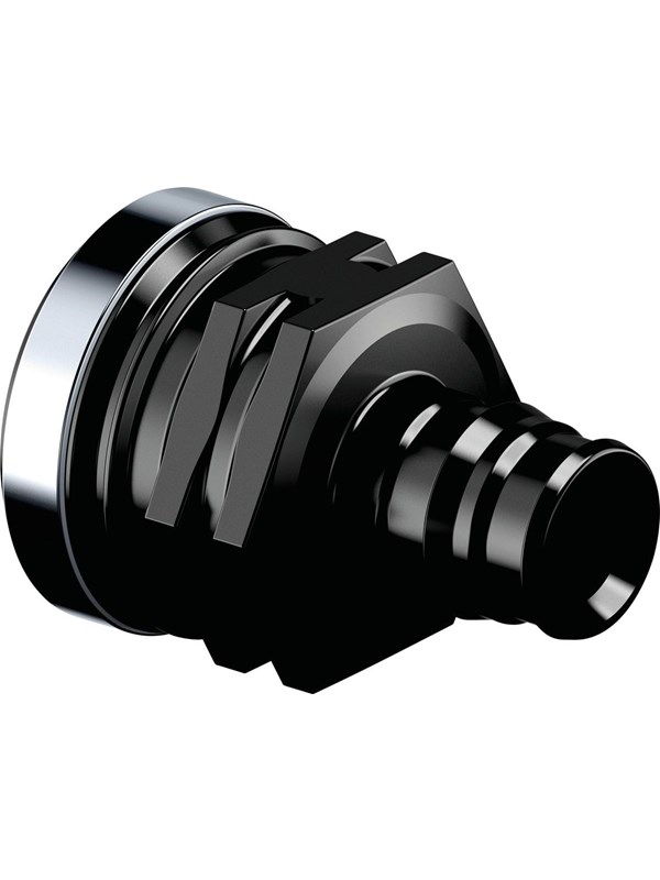 Uponor q&e AV / multimedia paneel female thread ppsu Zwart 16 mm x 12
