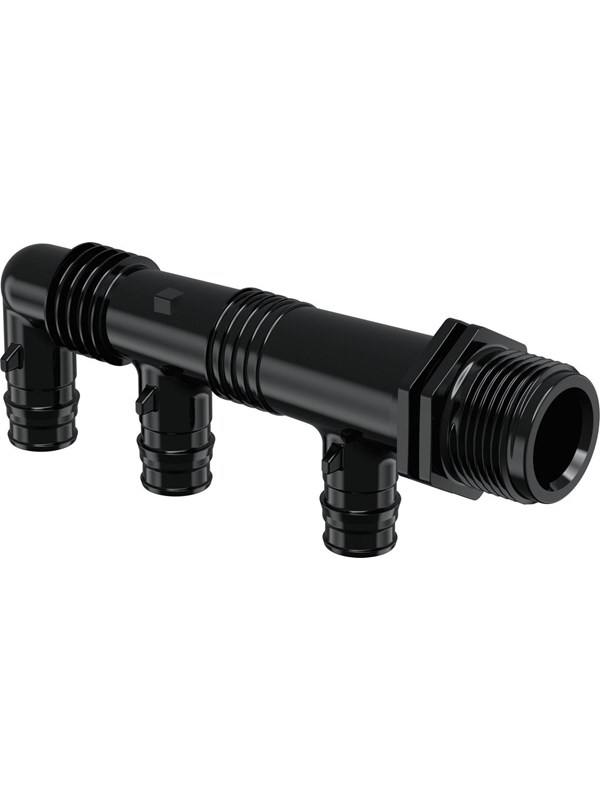 Uponor q&e manifold male thread ppsu Zwart 4 x 16 mm