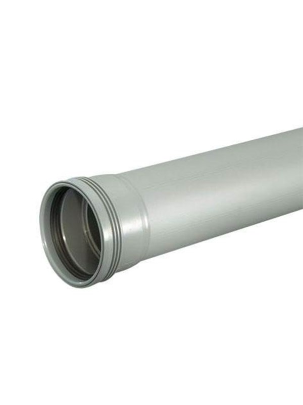 Wavin Wafix pp pipe with sleeve 110 x 1000 mm Grijs