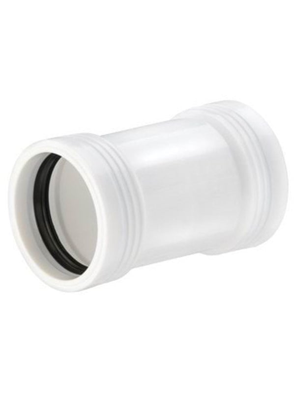 Wavin Wafix pp double socket ø50 mm Wit