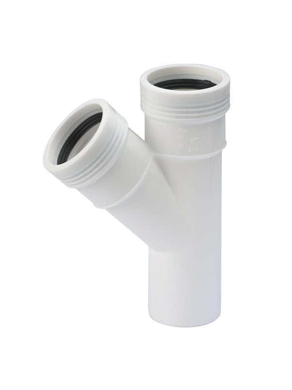 Wavin Wafix pp branch 45° ø50 x ø50 mm Wit