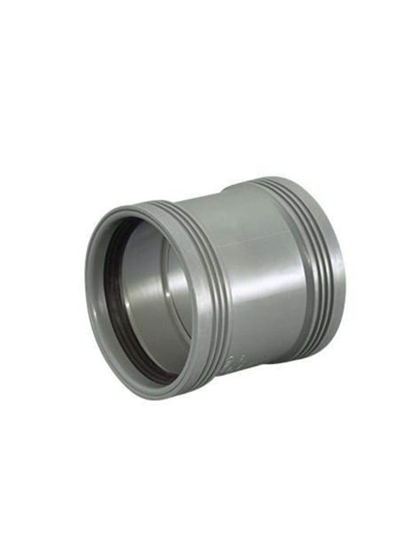 Wavin Wafix pp double socket ø110 mm Grijs
