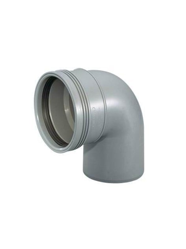 Wavin Wafix pp bend 88.5° x 75 mm grey